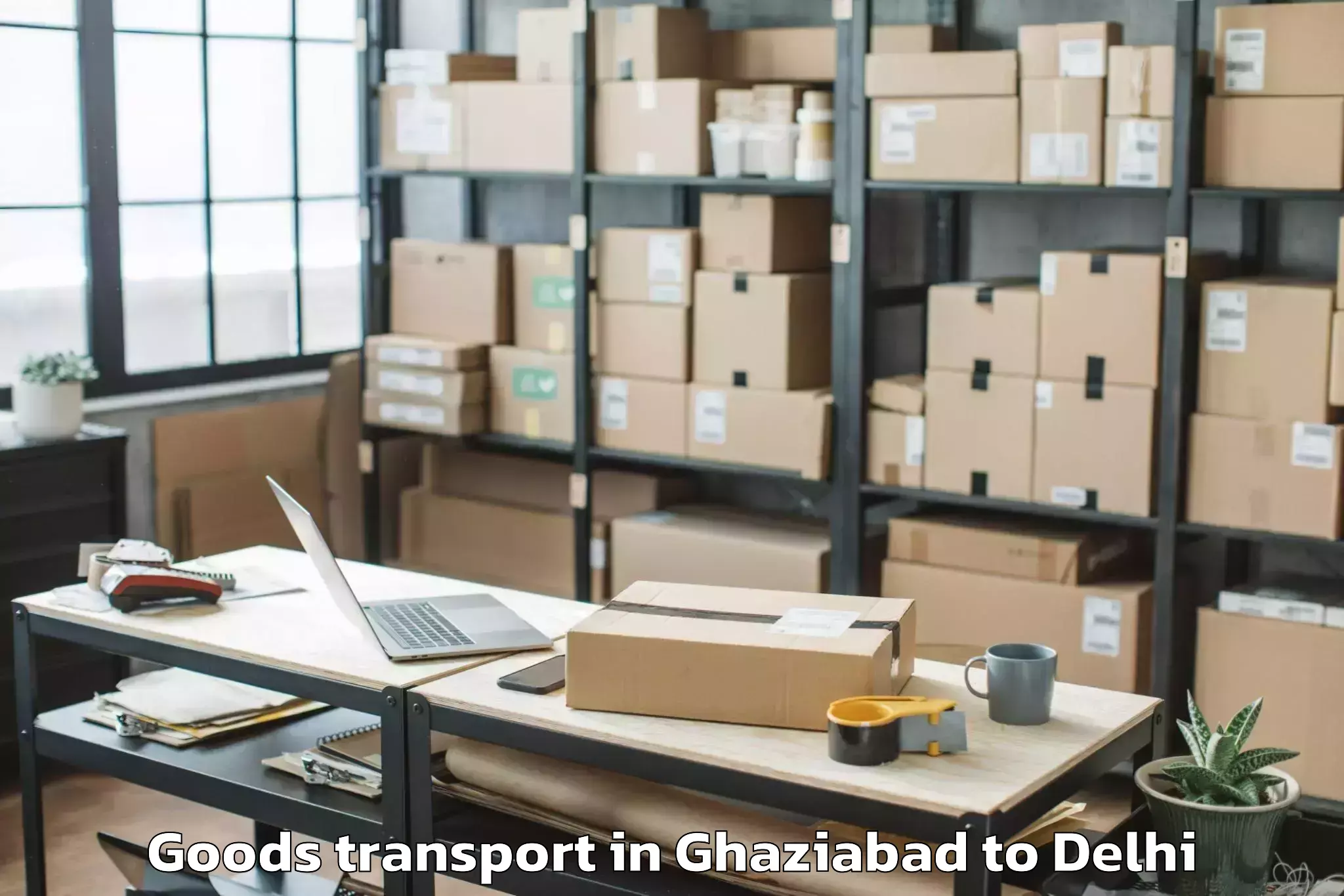 Discover Ghaziabad to Chanakya Puri Goods Transport